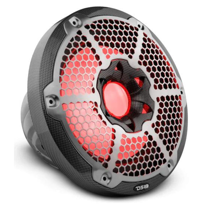 DS18 10" Marine Single Voice coil 4 Ohm 300W Subwoofer W/ LED RGB Lights CF10SUB