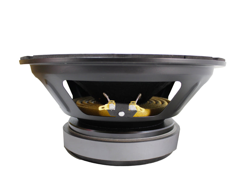 Heath Sound 10" 600 Watt Midrange 8 Ohm Black Bass Speaker HSCS-MB10