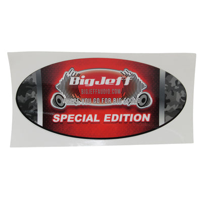 Big Jeff Audio Special Edition Sticker - Oval