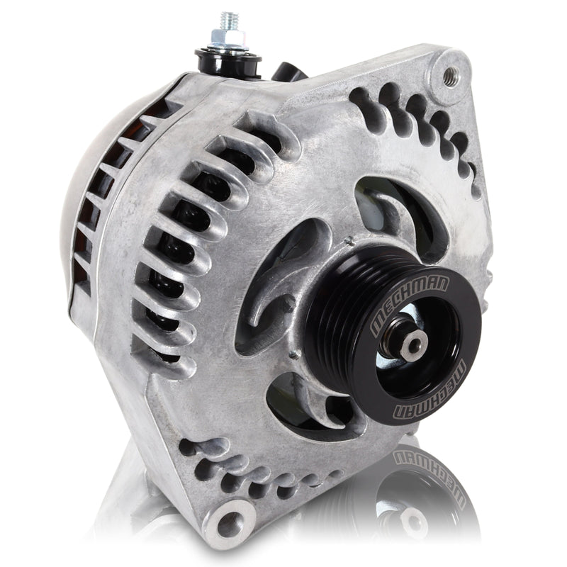 Mechman S-Series 320 Amp Universal Racing Alternator Natural Finish 7127320