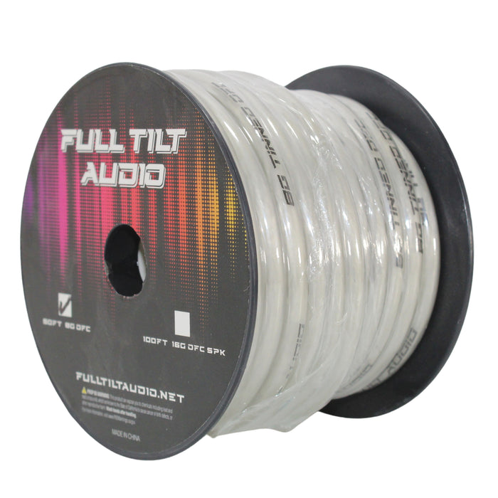 Full Tilt Audio 8 Gauge Tinned Oxygen Free Copper Power/Ground Wire Clear Lot