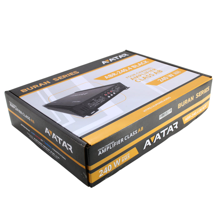 Avatar Buran Series Class A/B 2 Ohm 120W 4 CH Bridgeable Amplifier ABR-240.4