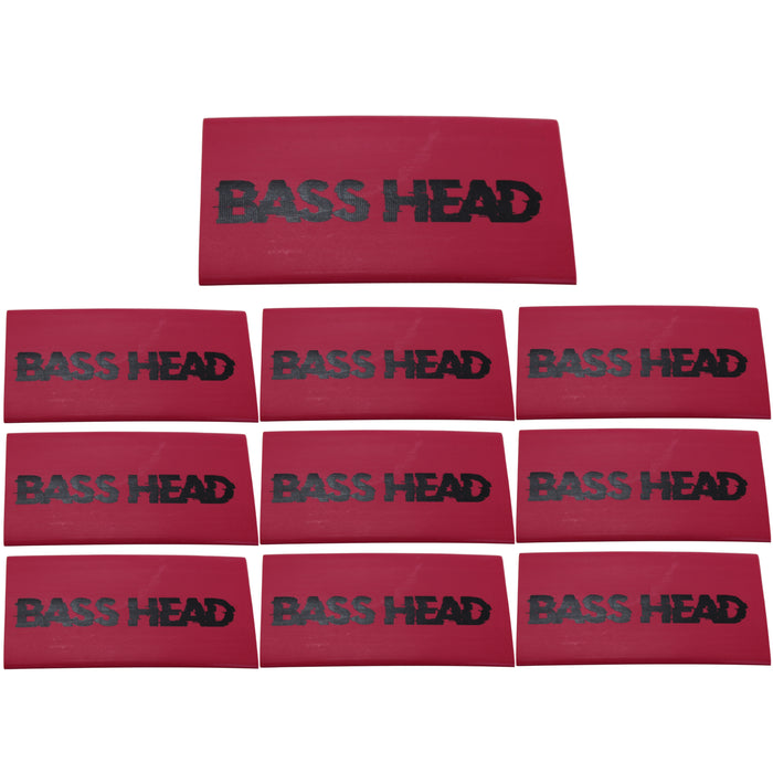 Official Big Jeff Audio BASSHEAD Heat Shrink 0 Gauge 10 Pack Red