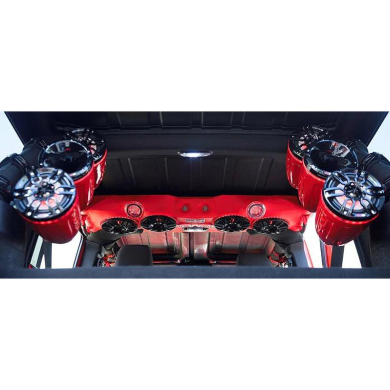 DS18 Molded Soundbar for Jeep Wrangler Gray LED Car Audio Sound Bar JK JKU - Big Jeff Online Inc