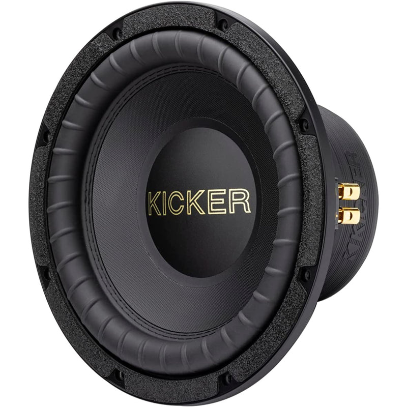 Kicker 50th Anniversary 10" 800W Dual 4 Ohm Competition Gold Subwoofer 50GOLD104