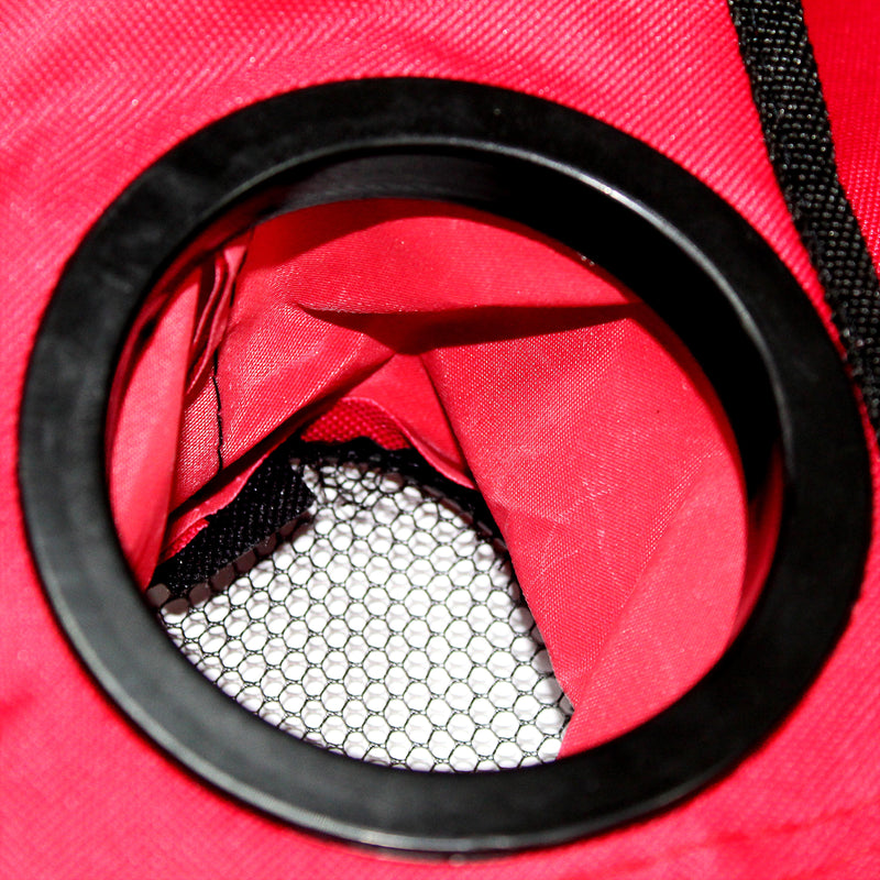 Official Big Jeff Audio Quick Big Foldable Chair with Cupholder Carrying Bag Red