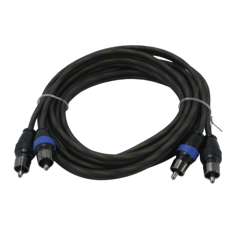 Sky High Car Audio 6 Feet 2-Channel Twisted Metal RCA Cable Wire SHCA-TWRCA-6