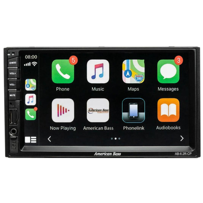 American Bass 6.2" Touchscreen MP5 w/Apple CarPlay & Android Auto Compatibility