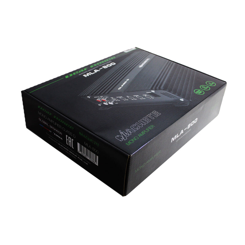 Deaf Bonce Monoblock Power Amplifier Class D 800W Car Audio Machete w/ Bass Knob