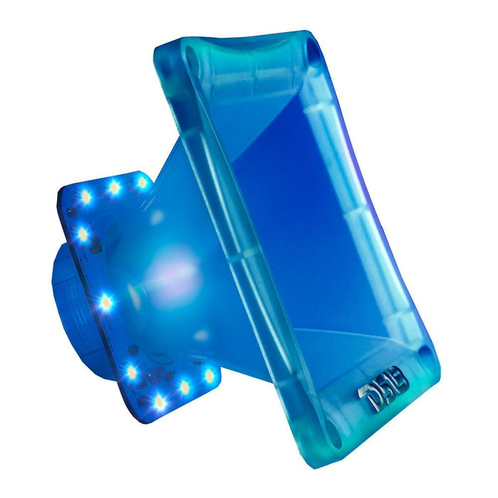 Transparent Plastic Twist Horn RGB LED Lighting Screw On DS18