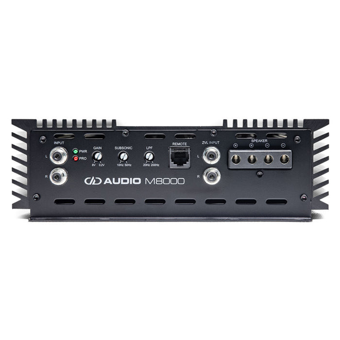 DD Audio Monoblock Amplifier 8000W RMS High-Efficiency Class D M8000