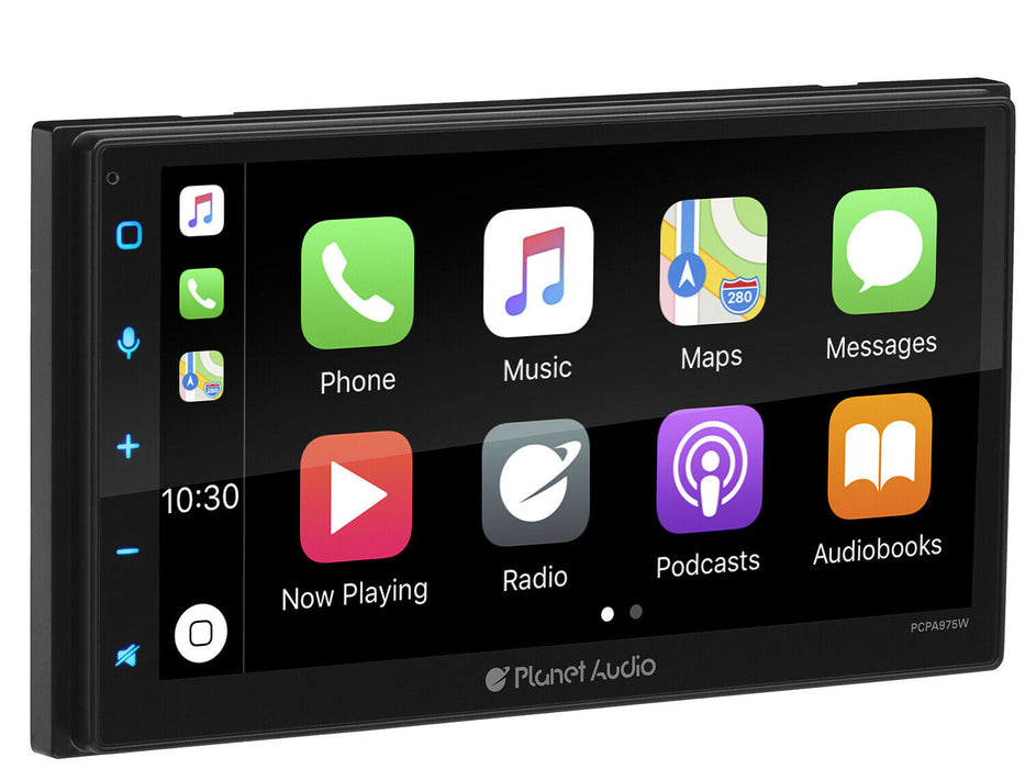 Planet Audio Double-Din Wireless Bluetooth Apple Car Play Head Unit PCPA975W