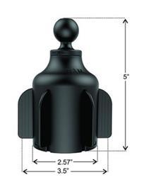 Ram Stubby Automotive Cup Holder Tablet Mount With Universal X-Grip