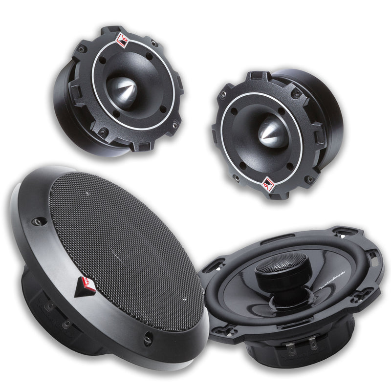 Rockford Fosgate Car Audio 6 Fullrange Speakers 280W 4 Ohm & 1 Tweeters 200W