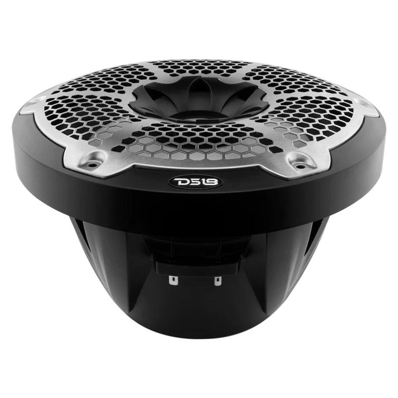 DS18 10" Marine Subwoofer w/ LED RGB Lights 600W Peak 4-Ohm Voice Coil Black