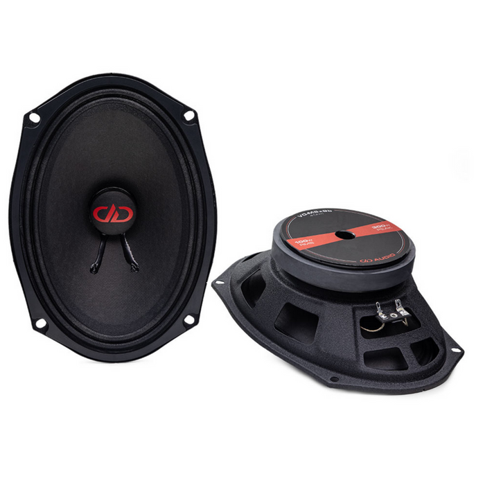 DD Audio Digital Designs 6x9" 300W 4-Ohm Midrange Speakers VO-M6X9B-S4