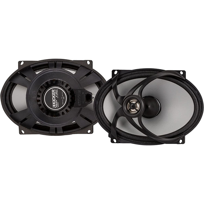 Kicker 5" x 7" 120W 4Ohm Coaxial Waterproof Harley Powersports Speakers 48PSC574
