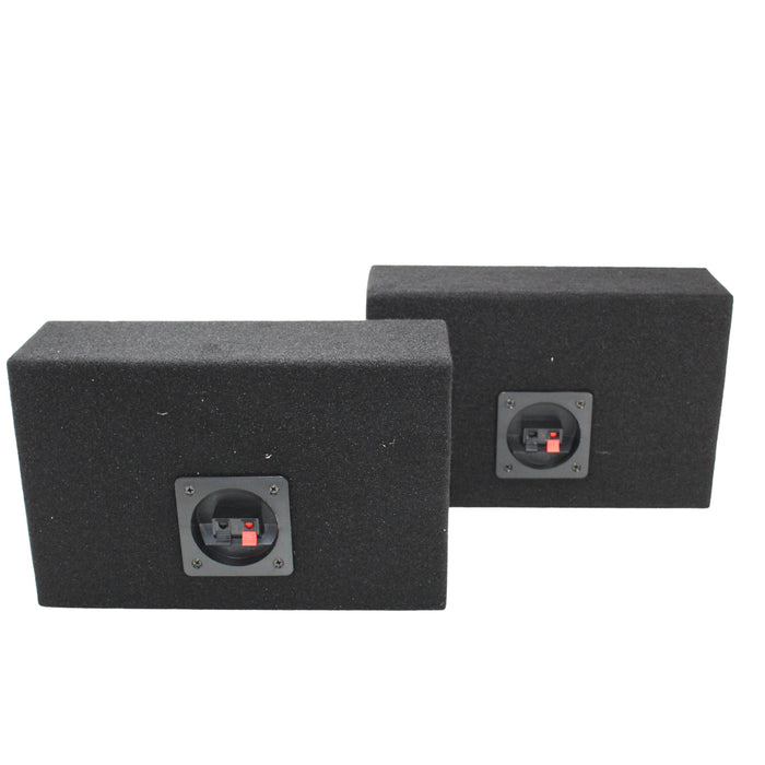 King Boxes 6.5" Universal Pair Carpet Car Speaker Enclosures KG-A65