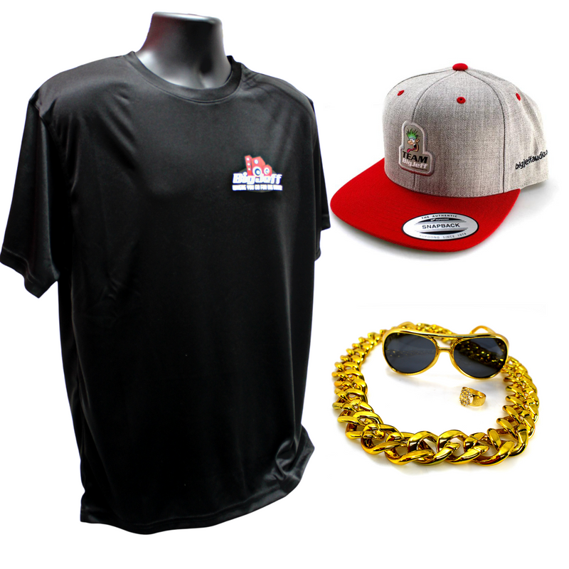 Official Big Jeff Audio Mr. Hair Tricks Haterpack with Shirt and Hat