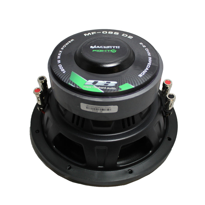 Deaf Bonce Machete 8" 1200 Watts 2+2 Ohm Dual Voice Coil Subwoofer MF-08S D2