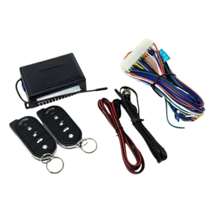 Scytek A15+ Keyless Entry Car Alarm Security System w/ Shock Sensor & 2 Remotes