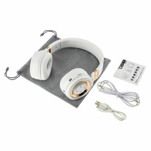 DS18 Over Ear Wireless Noise Canceling Bluetooth Headphones White Microphone - Big Jeff Online Inc