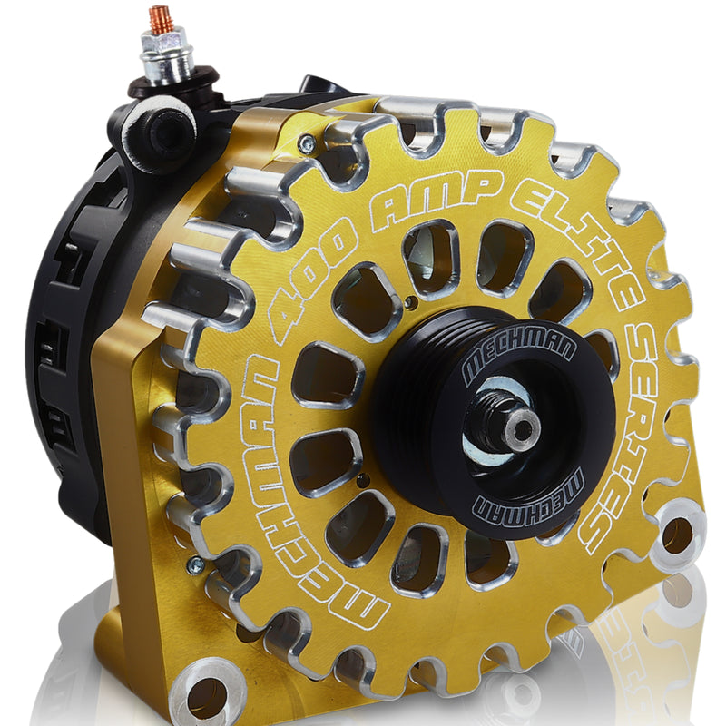 Mechman E-Series 400 Amp Gold Alternator For 2014-2020 GM 6.2L Truck B14019400GO