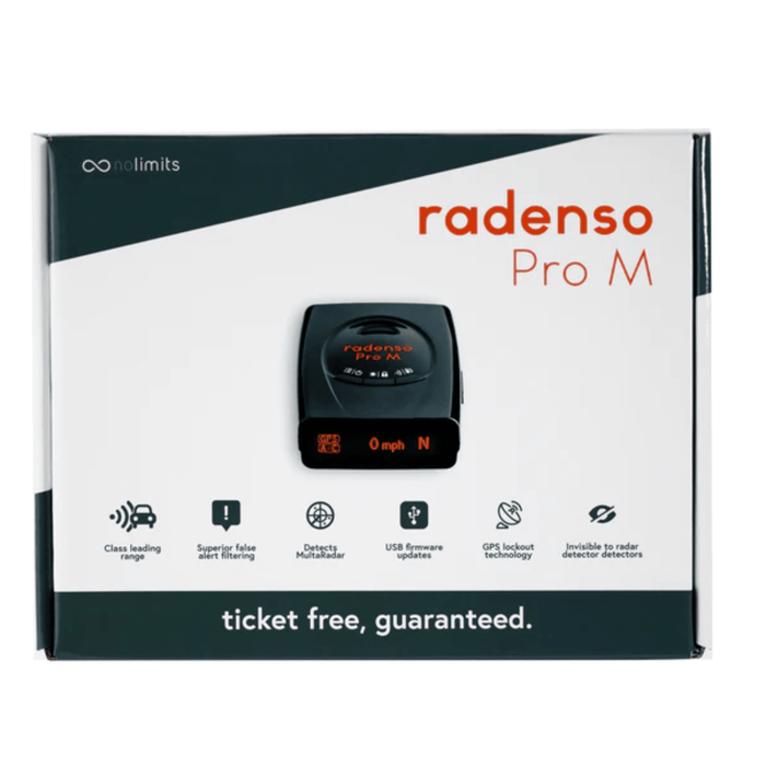 Radenso Pro-M Radar Detector w/ Extreme Range, OLED Display OPEN BOX