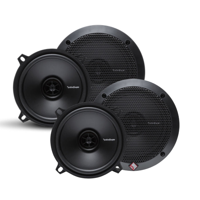 Rockford Fosgate 5.25 Full Range 2-Way Coaxial Speakers 80W Peak 4 Ohm (2) Pair