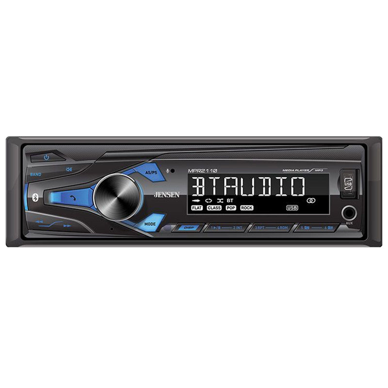 Jensen MPR2110 Single Din Bluetooth AM/FM MP3 USB/AUX Digital Car Stereo
