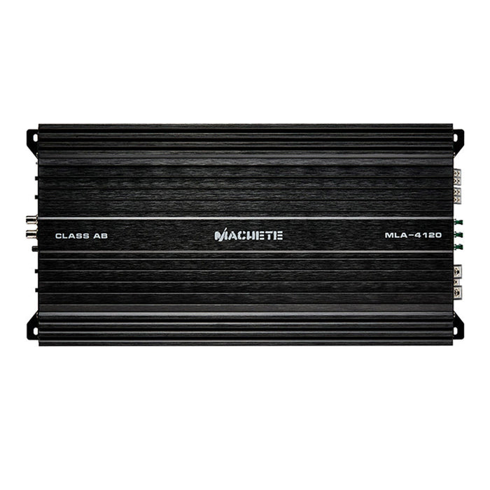 Deaf Bonce Amplifier 600W Class AB 4 Channel Machete Car Audio Black MLA-4120