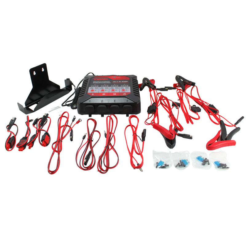 DS18 4x1.5A Automatic Smart Lithium AGM Battery Charger & Maintainer INF-C1.5AX4