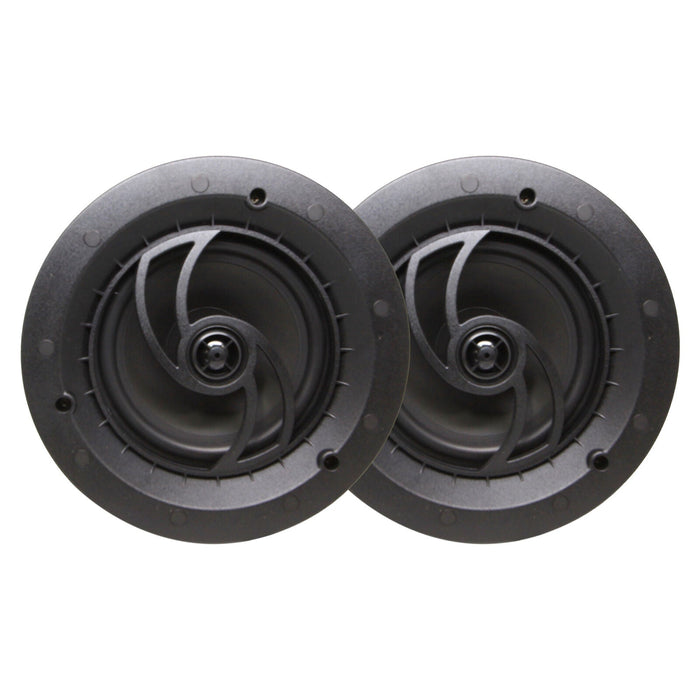 Heritage Acoustics 80 Watt 6.5" In-Ceiling/In-Wall Full Range Speakers Pair