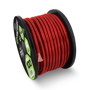 Raptor 4 AWG OFC Power/Ground Wire Red Lot Cut By The Foot