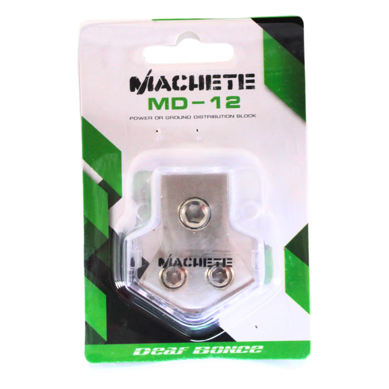 Deaf Bonce 1 x 0Ga Input 2 x 4Ga Output Power Distribution Block Machete MD-12