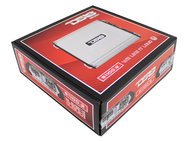 DS18 Select Silver 1100 Watt 2 Channel Full Range Class AB Amplifier S1100.2