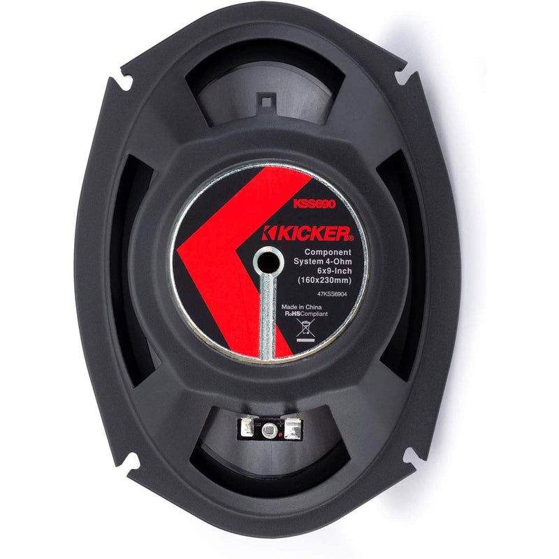 Kicker KS-Series 2-Way 6x9" Component Speakers with 2.75" Tweeters 200W Peak