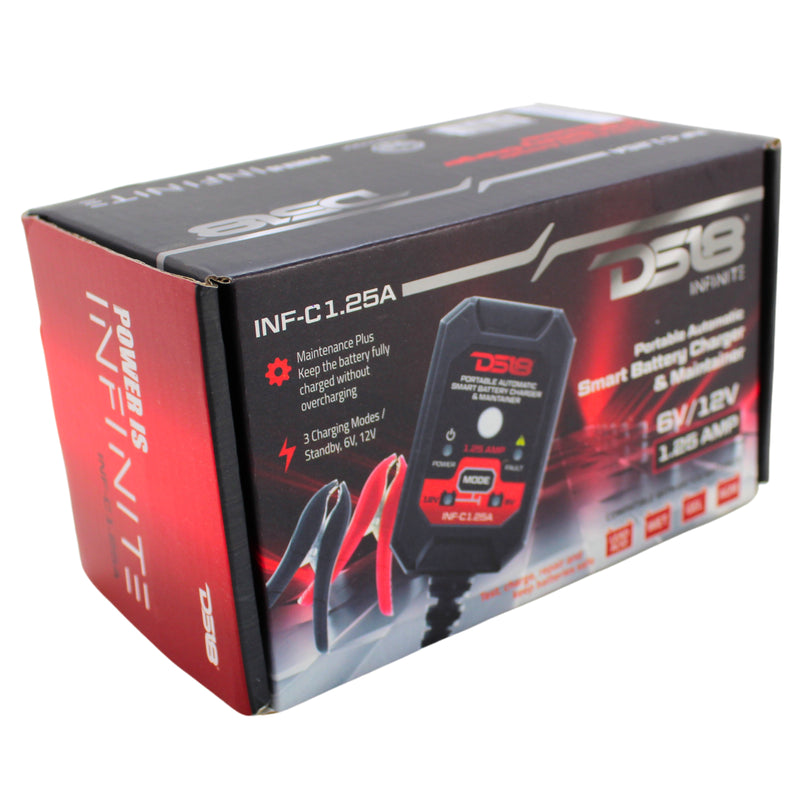 DS18 1.25A Automatic Smart Lithium AGM Battery Charger & Maintainer INF-C1.25A