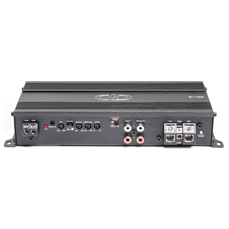 DD Audio D Series 1100W Compact Monoblock Subwoofer Amplifier / D1100