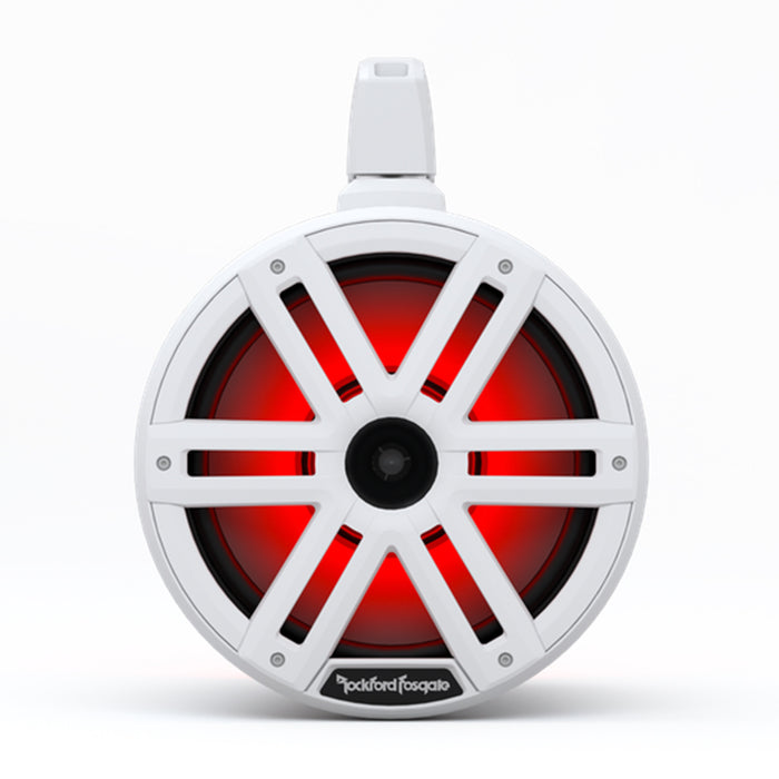 Rockford 10" Marine Wakeboard Tower Speakers RGB LED 1200W 2Way 4Ohm Horn Loaded