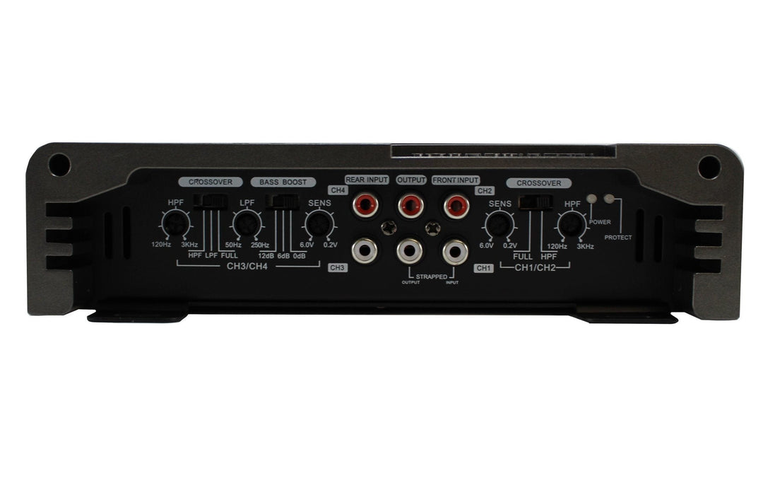 AR4-1200 4 Ch 1200W Class A/B Full Range Bass Amplifier 2 Ohm Stable