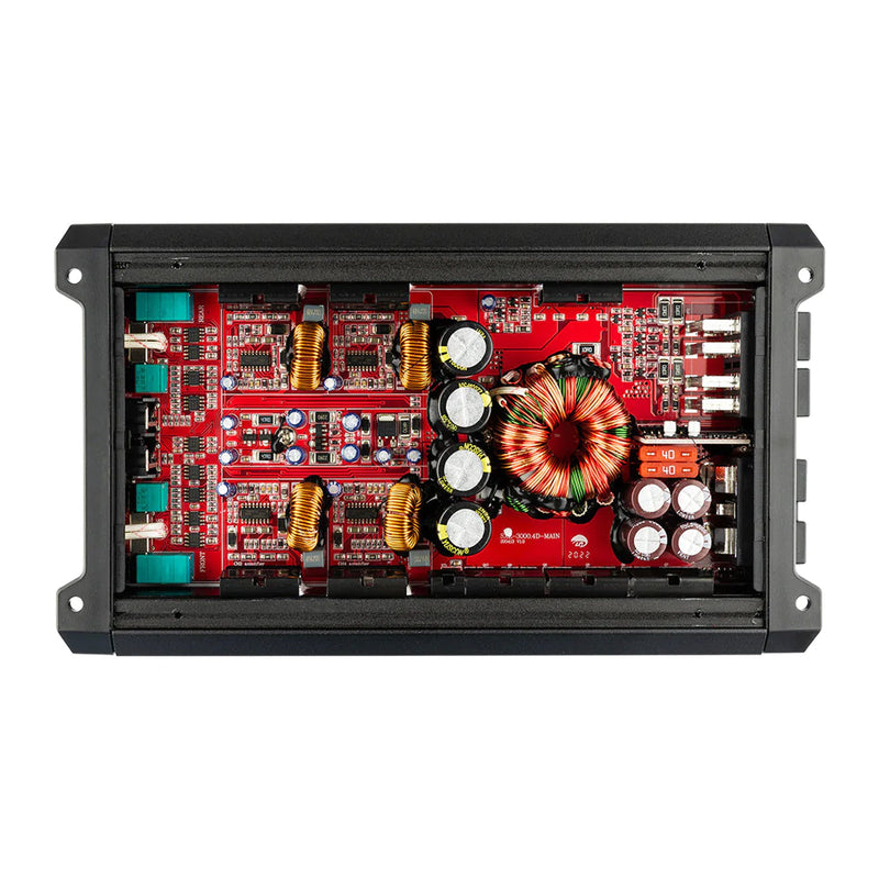 DS18 Car Audio Full Range 4 Channel 3000W Amplifier Class D Black SXE-3000.4D-BK