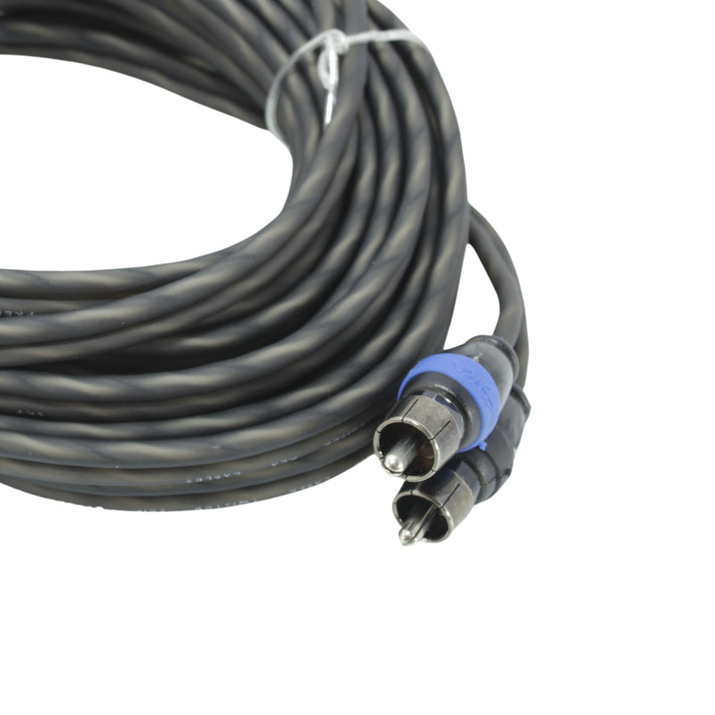 Sky High Car Audio 20 Foot 2-Channel Twisted Metal RCA Cable Wire SHCA-TWRCA-20