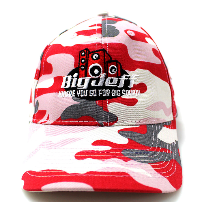 Official Big Jeff Audio Camo Pink Trucker Hat with Big Jeff Audio Logo