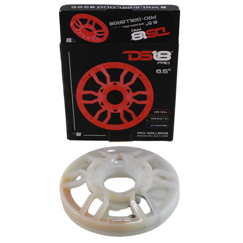 DS18 6.5" Universal Speaker Grill Cover w/ RGB LED Lights PRO-GRILL6RGB OPEN BOX