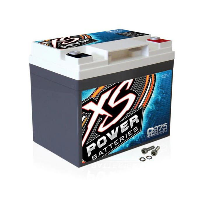 XS Power D975 12V AGM Battery 35 AH 2100 Amps + Protective Metal Case