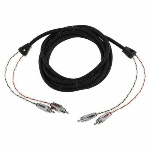 DS18 12 ft 2 Channel Shielded Twisted RCA PRO Audio Cable Amp Cable insulated
