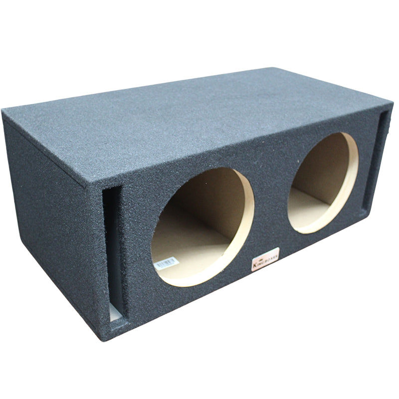 King Boxes Dual 10" Vented Divided Carpeted Universal Subwoofer Box KG-D10DSV