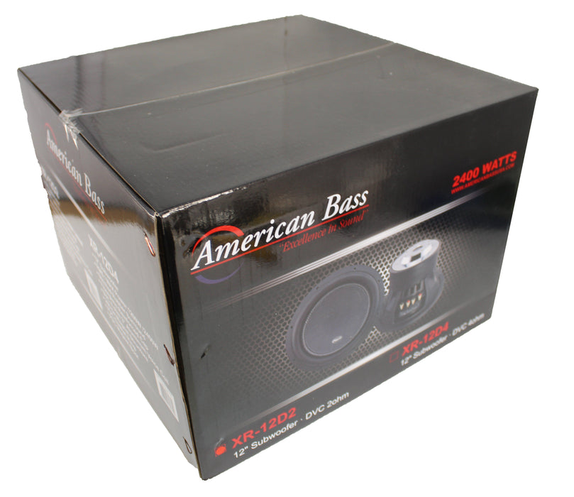 American Bass 12" Dual 4 Ohm Voice Coil 2400 Watts Subwoofer XR-12D4