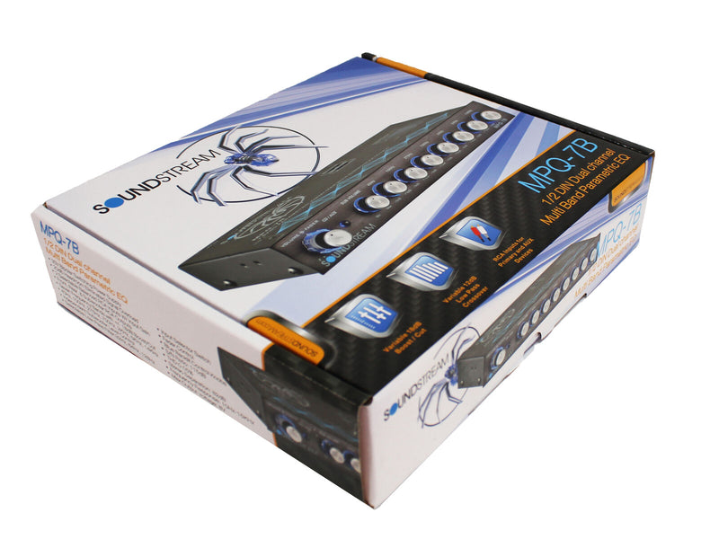Soundstream 8 Volt 1/2 DIN Dual Channel 7-Band Equalizer MPQ-7B